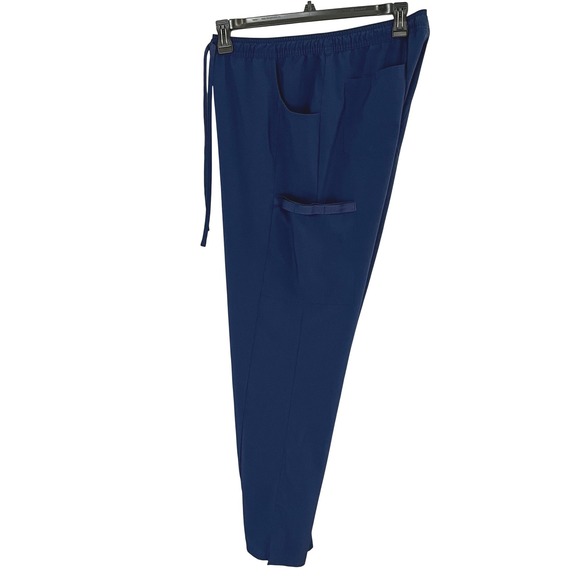Dickies Womans Medical Scrub Pants Navy DK010 Sz L Loose Fit Utility Cargo Nurse - Picture 5 of 13